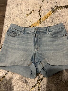 Express Light Blue Denim Shorts